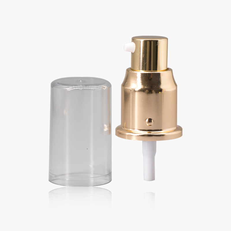 20mm 24mm aluminum gold treatment sprayer pump with full cap for oil essential bottle 